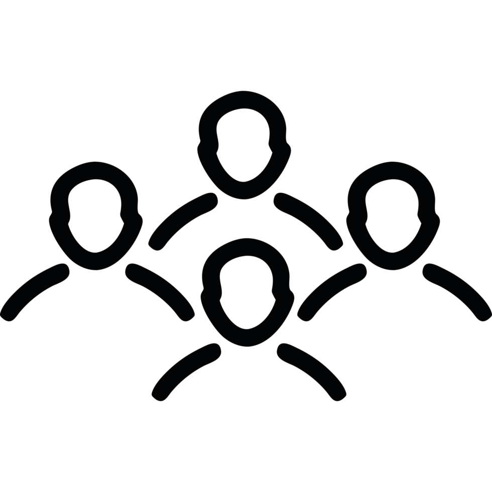A group of people icon isolated png