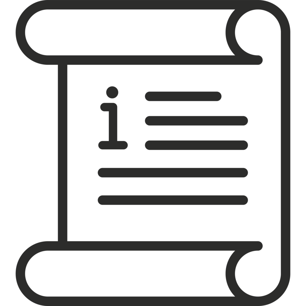 A scroll icon isolated png