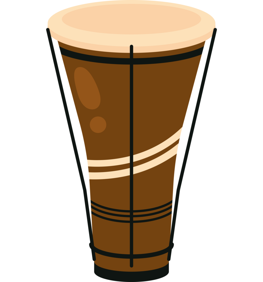 bata drum traditional illustration icon isolated png