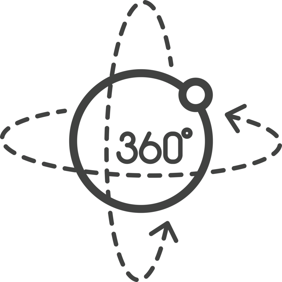 virtual reality rotating icon isolated png