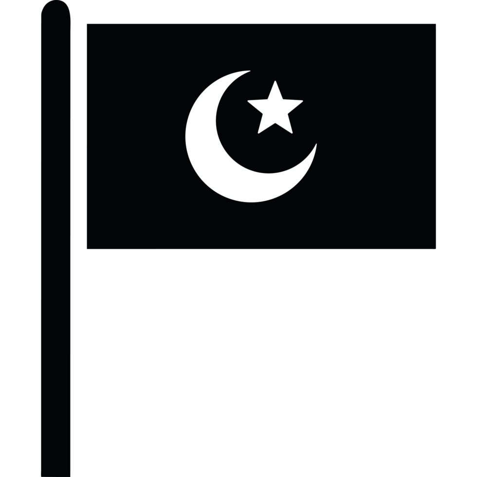 The flag of algeria icon isolated png
