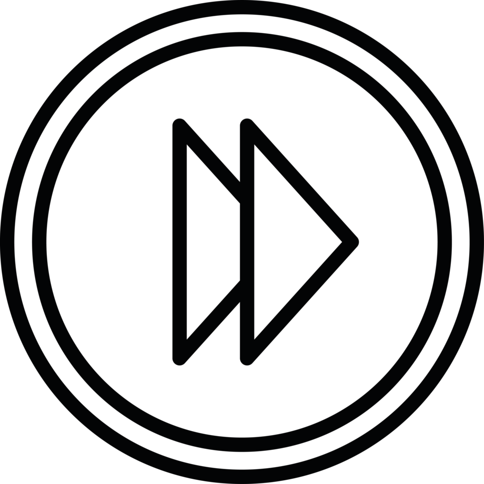 Forward button icon isolated png