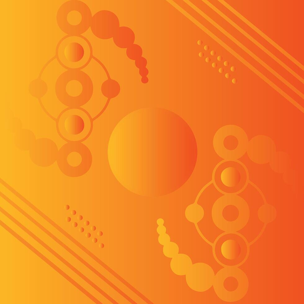 Abstract orange and red gradient geometric shape circle background. Modern futuristic background. Can be use for landing page, banners, headers, presentations, and wallpaper backgrounds vector