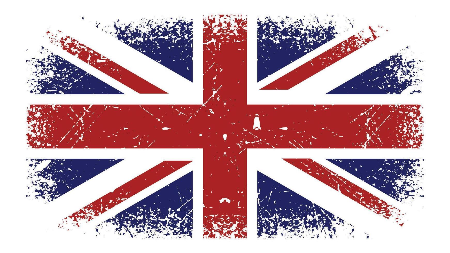 Grunge England Flag Design. vector