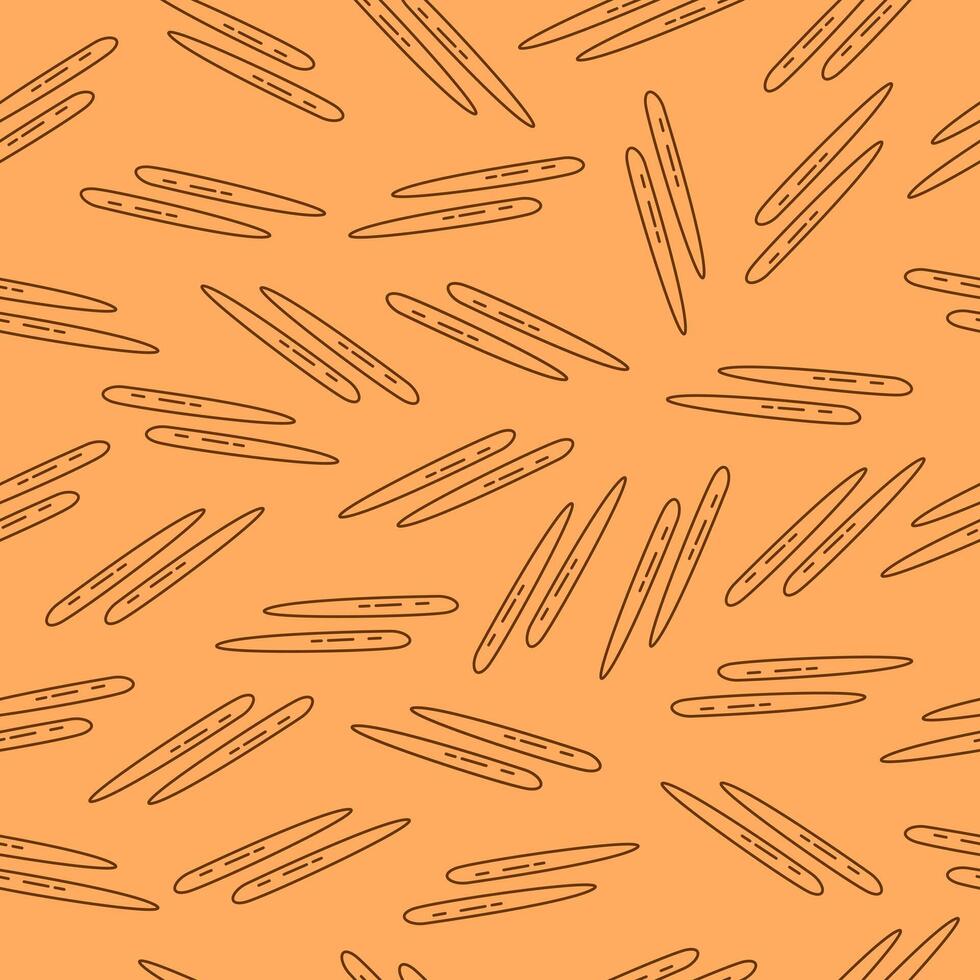 Chopstick seamless pattern background. Wooden chopstick line motif doodle cartoon. illustration vector