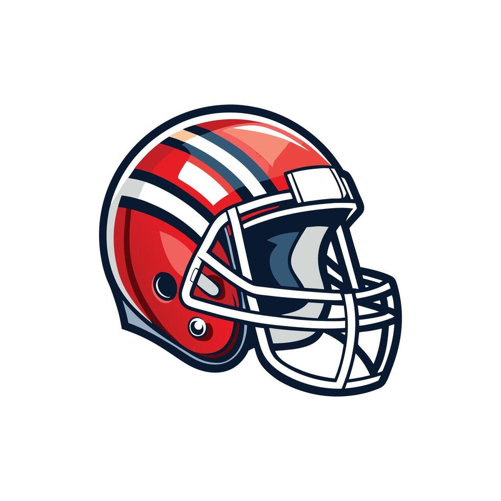 Stylized American Football Helmet with Abstract Background vector