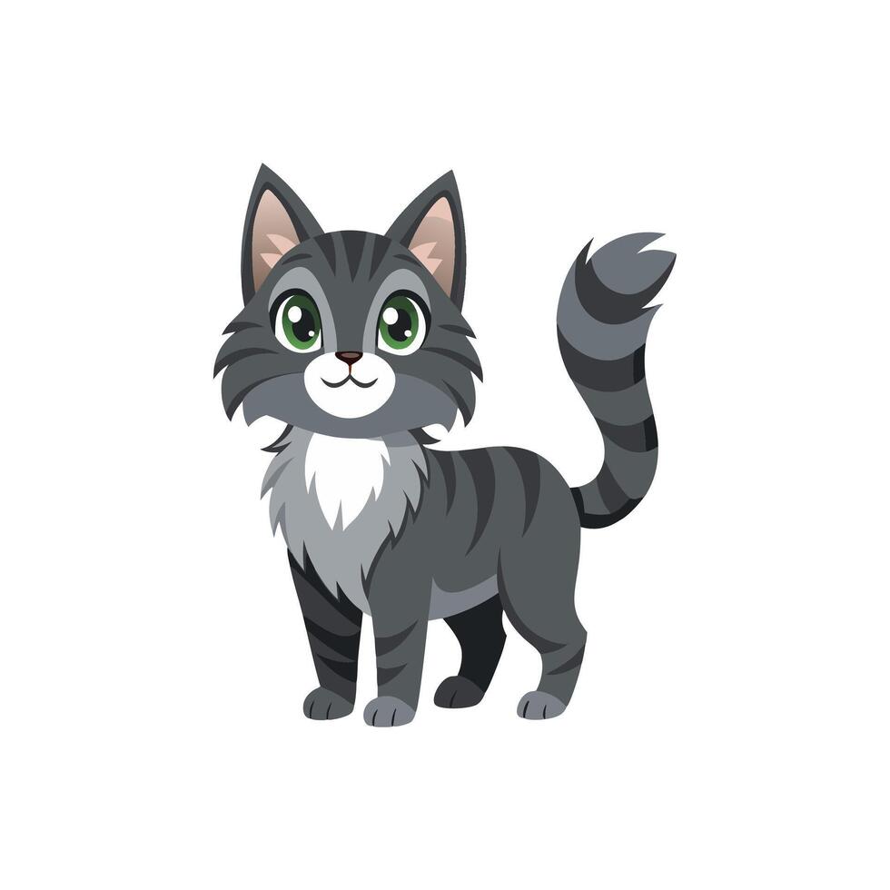 Mystical Meow Enchanting Cat Illustration Design vector