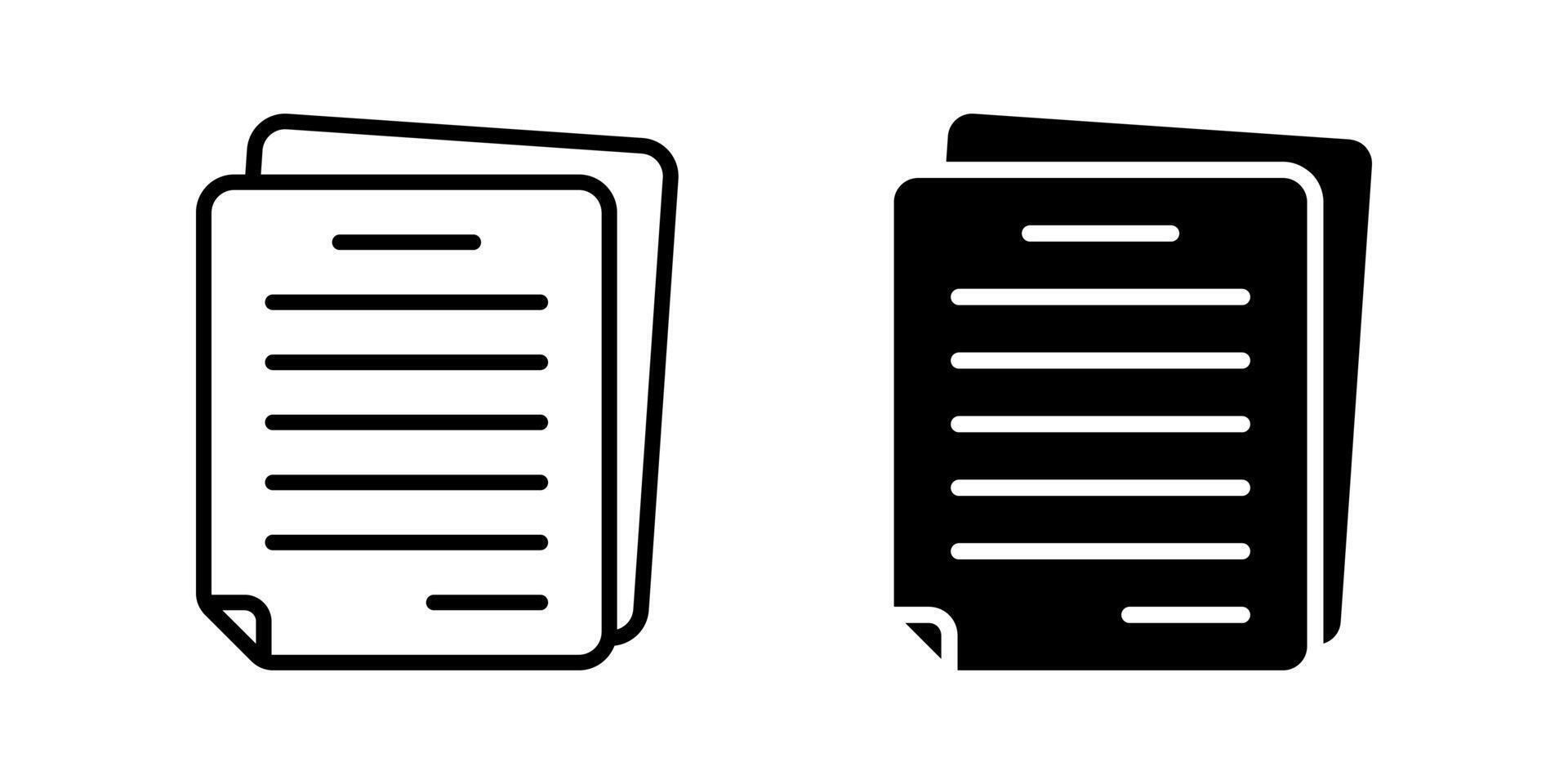 Document icon. File sign. for mobile concept and web design. illustration vector