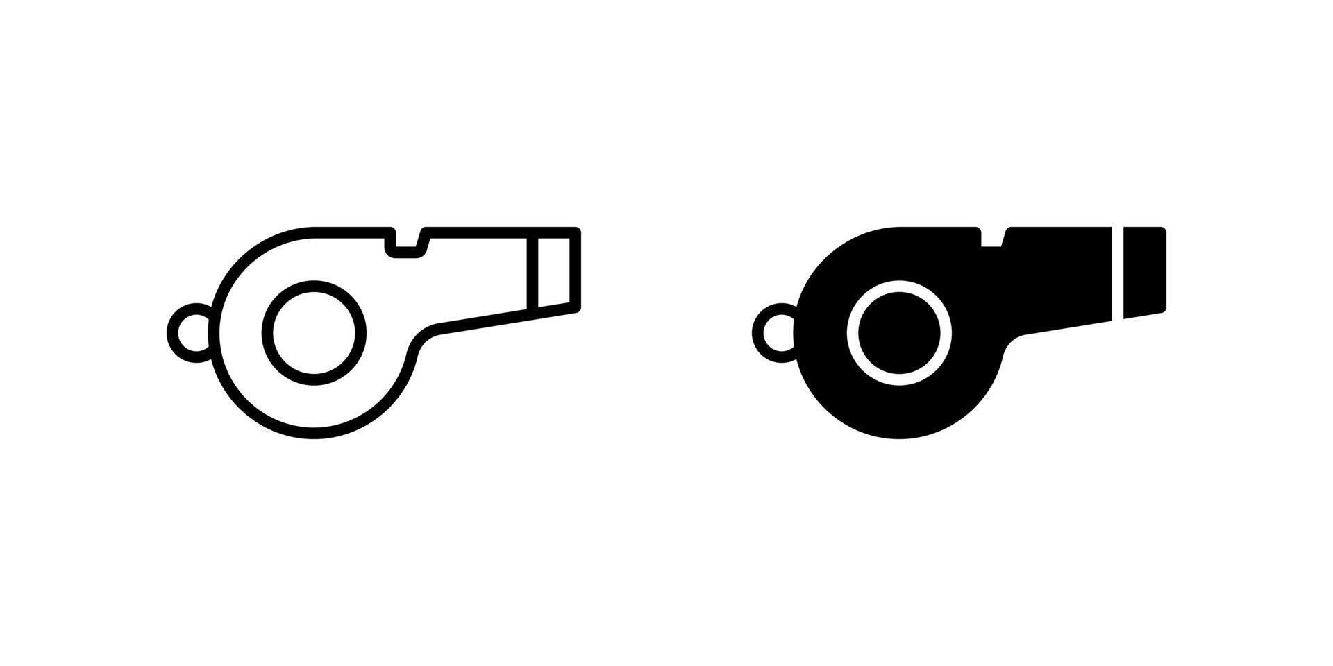 Whistle icon set. for mobile concept and web design. illustration vector