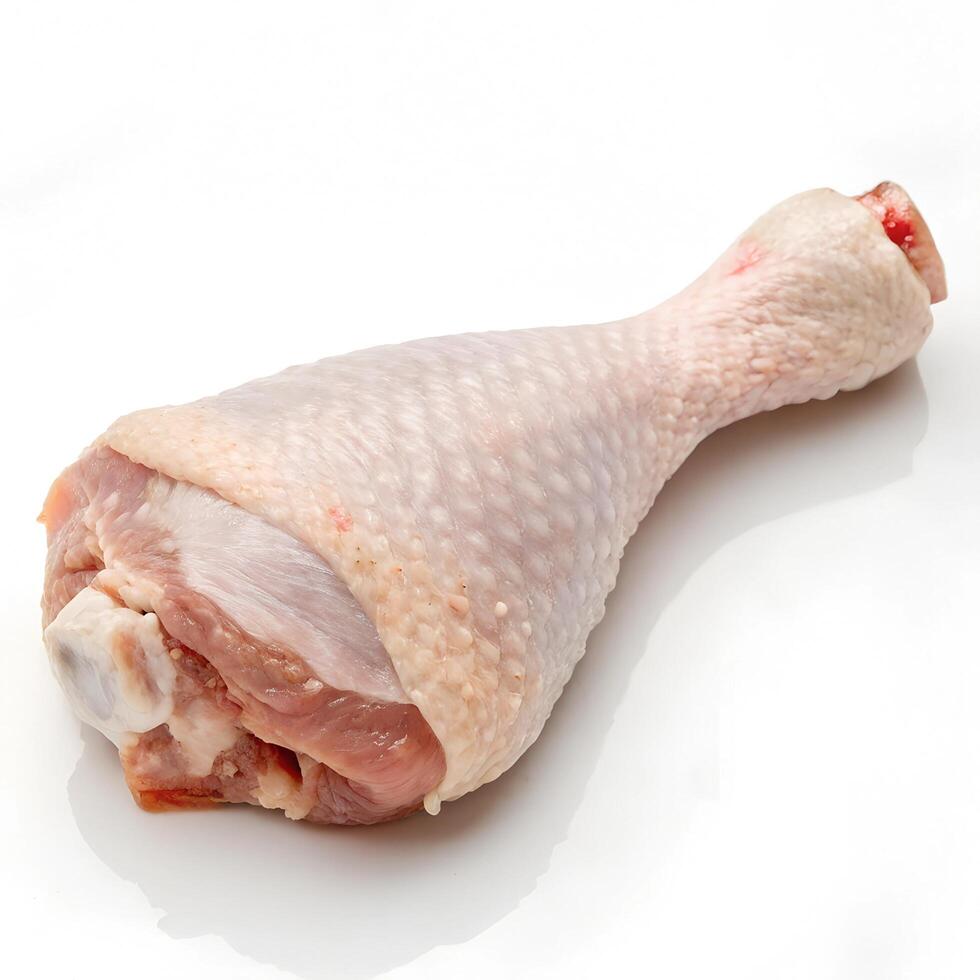 chicken drumsticks, isolated on white background photo