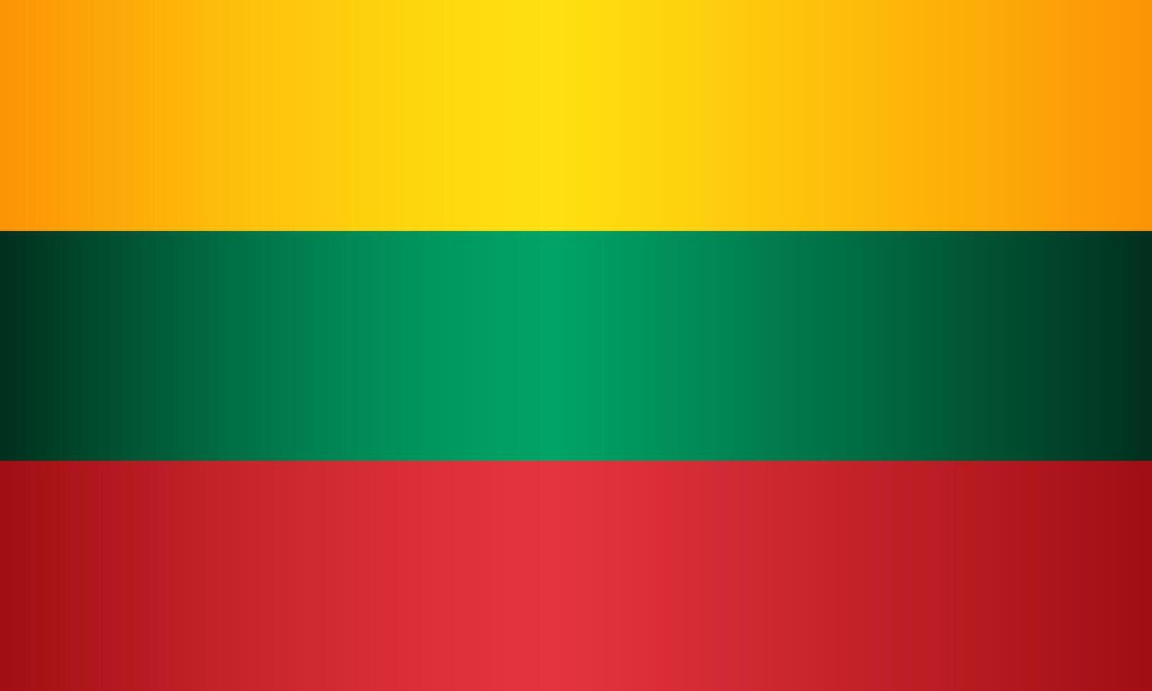National Flag of the Republic of Lithuania vector