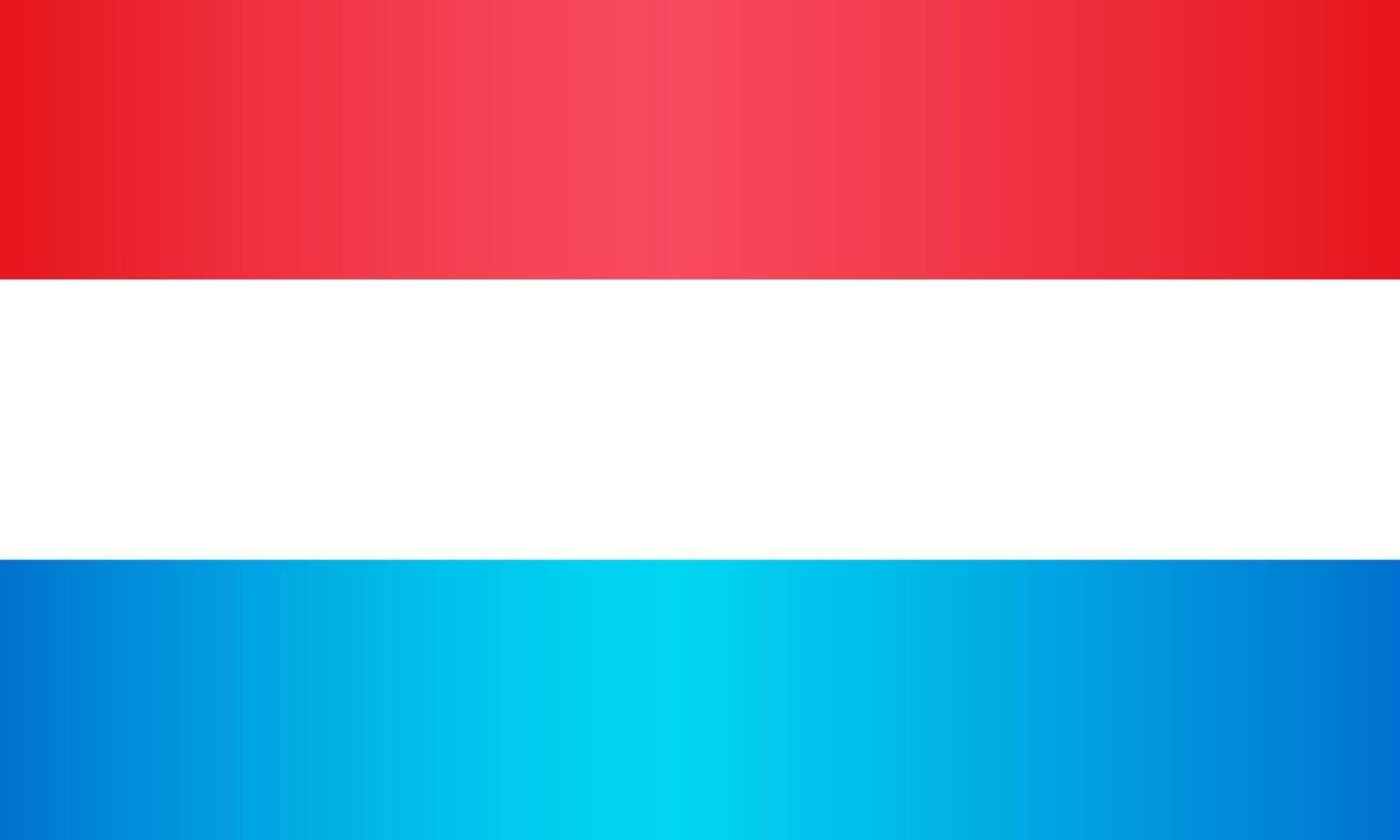 National Flag of the Grand Duchy of Luxembourg vector