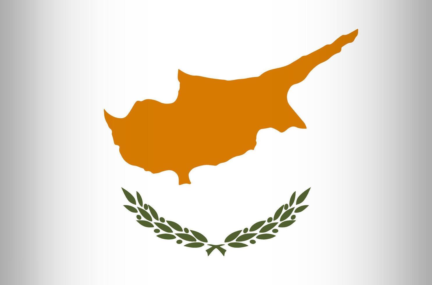 National Flag of the Republic of Cyprus vector
