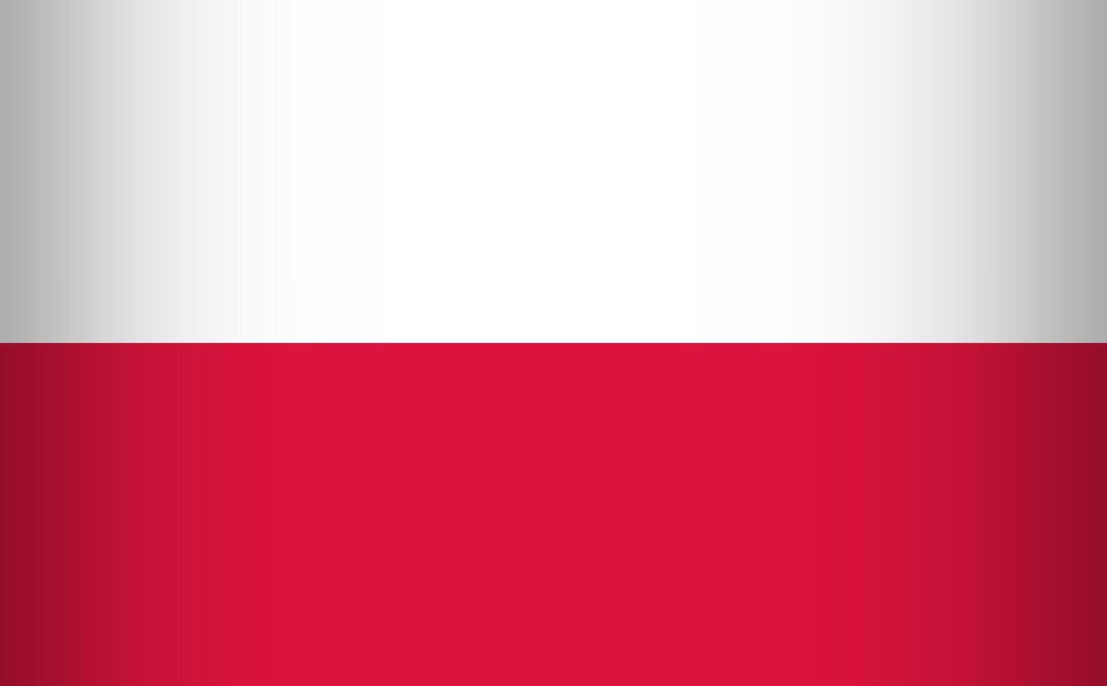 National Flag of the Republic of Poland vector