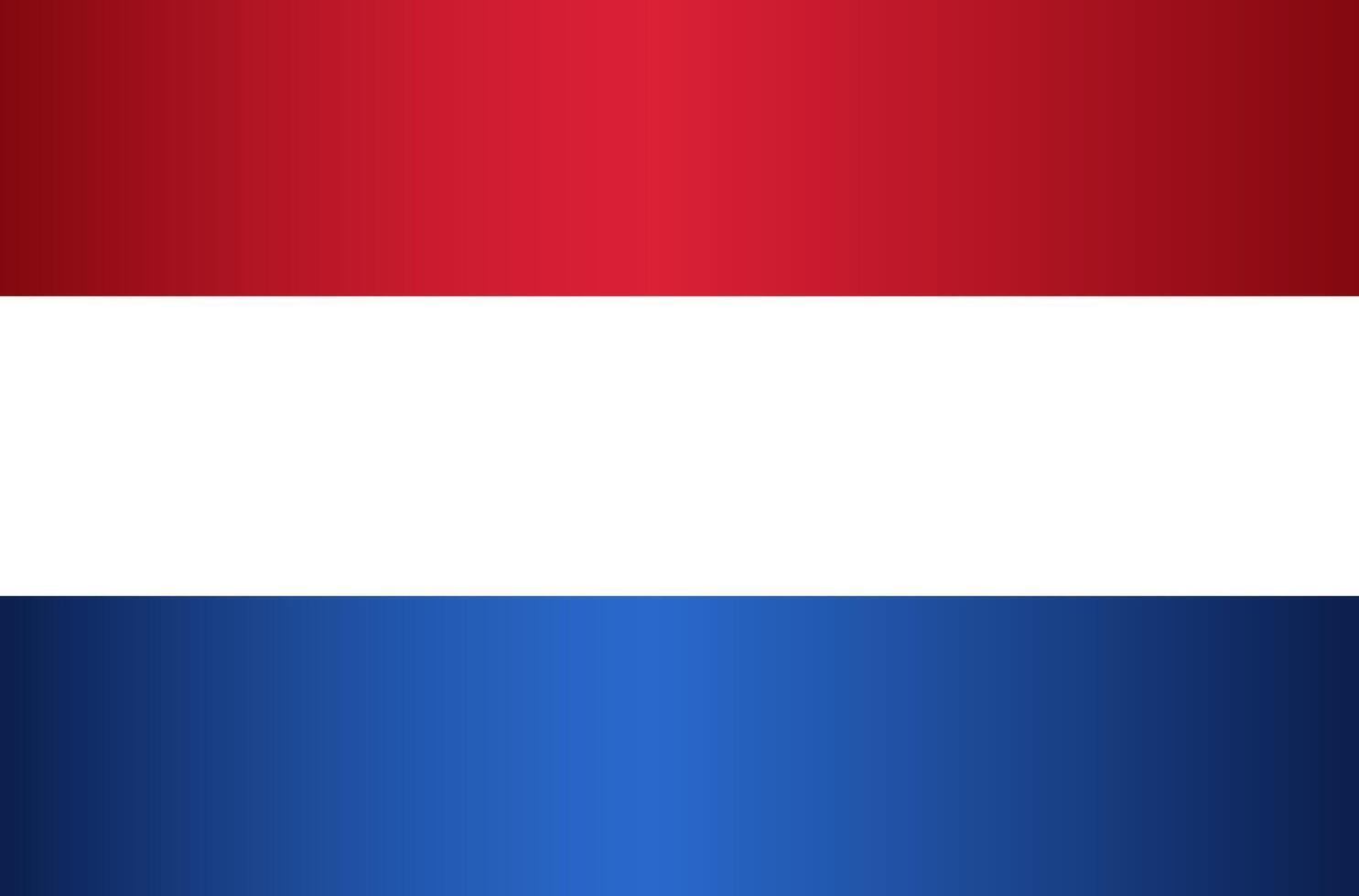 National Flag of the Kingdom of the Netherlands vector