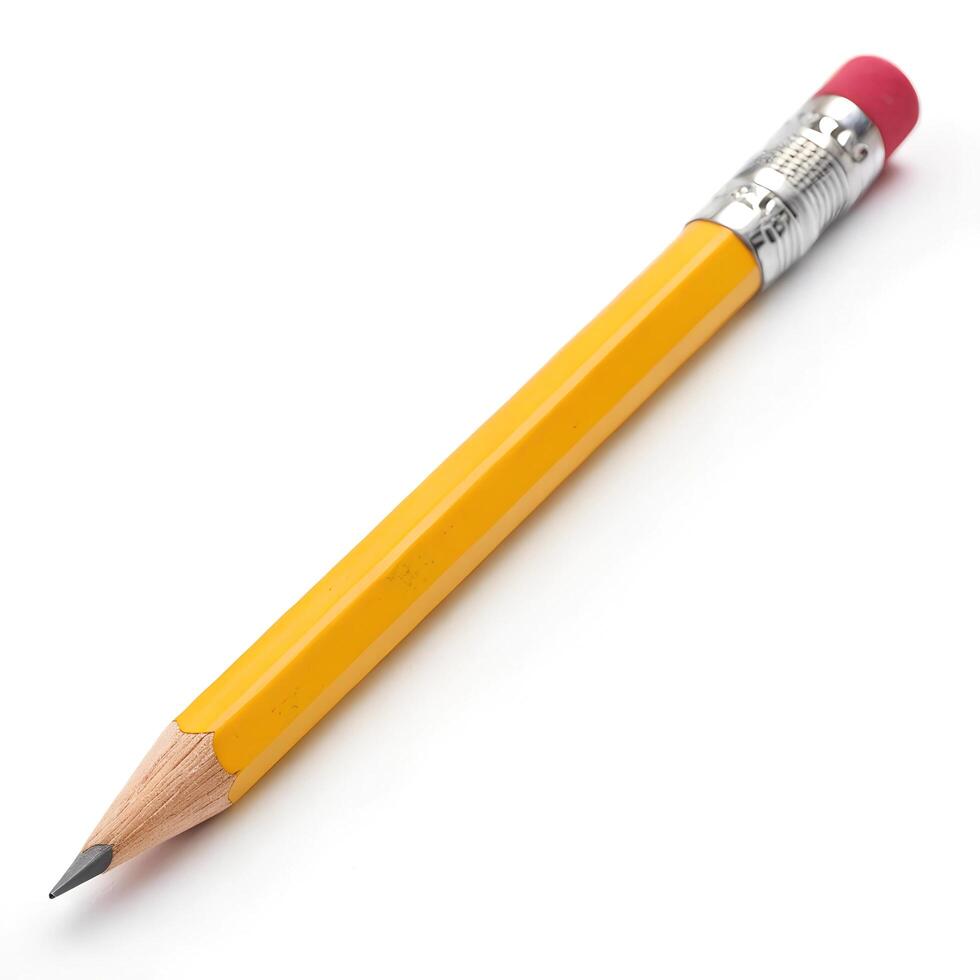 pencil isolated on white background photo