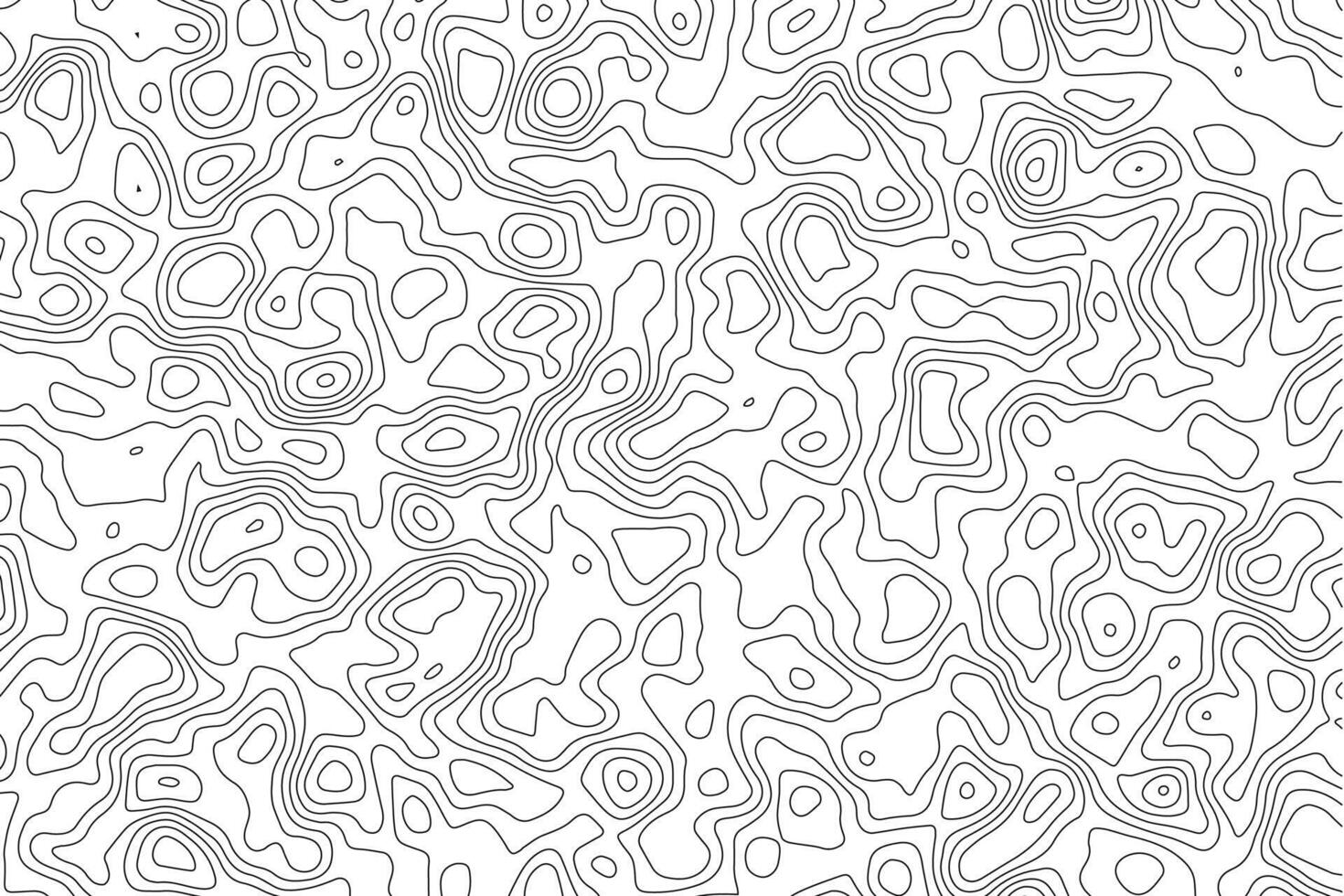 Abstract background, black doodles, circles and curved lines on a white background. vector