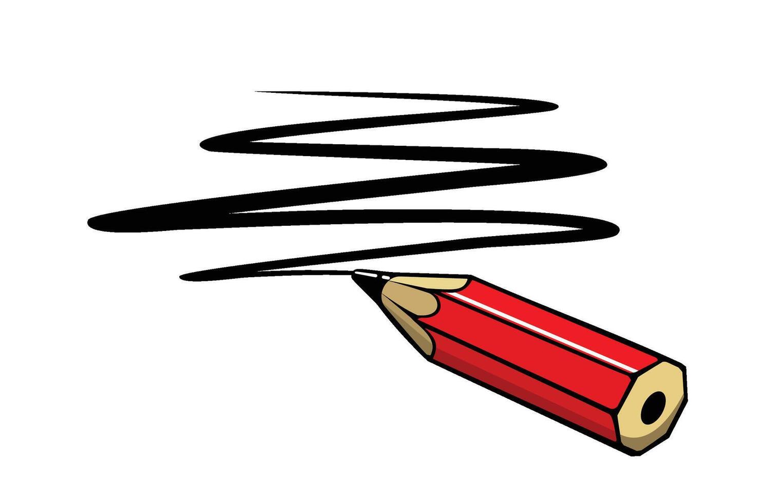 pencil draws line icon vector