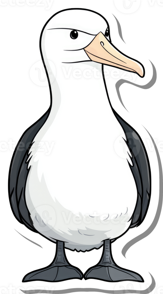 A Sticker Of A Majestic Albatross Bird png