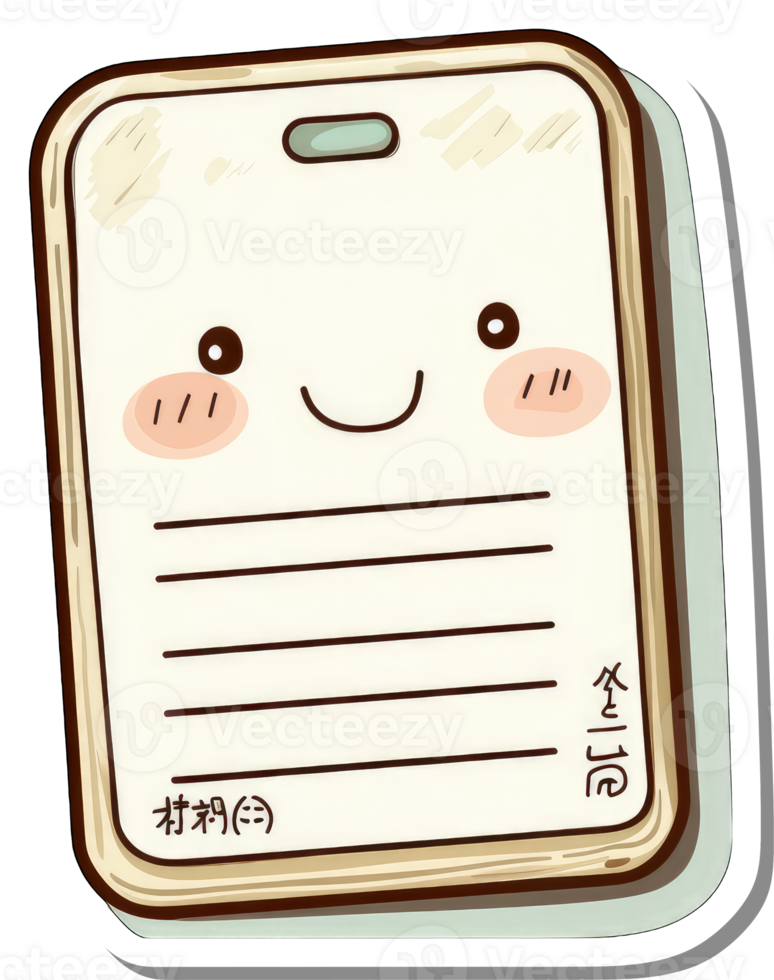 Happy Smiling Notebook With Blank Lines For Notes png