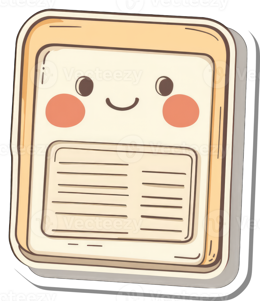 Happy Toast Shaped Appliance Icon Design png