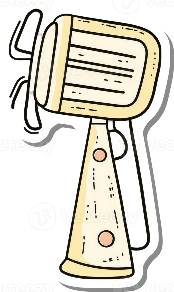 A Vintage Handheld Electric Mixer Design png