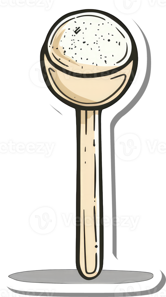 Creamy dessert on a long stick a delicious treat png