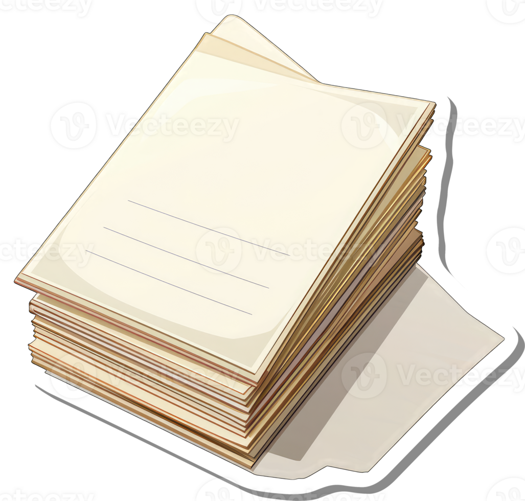A Stack of Blank Notebooks Ready for Writing png