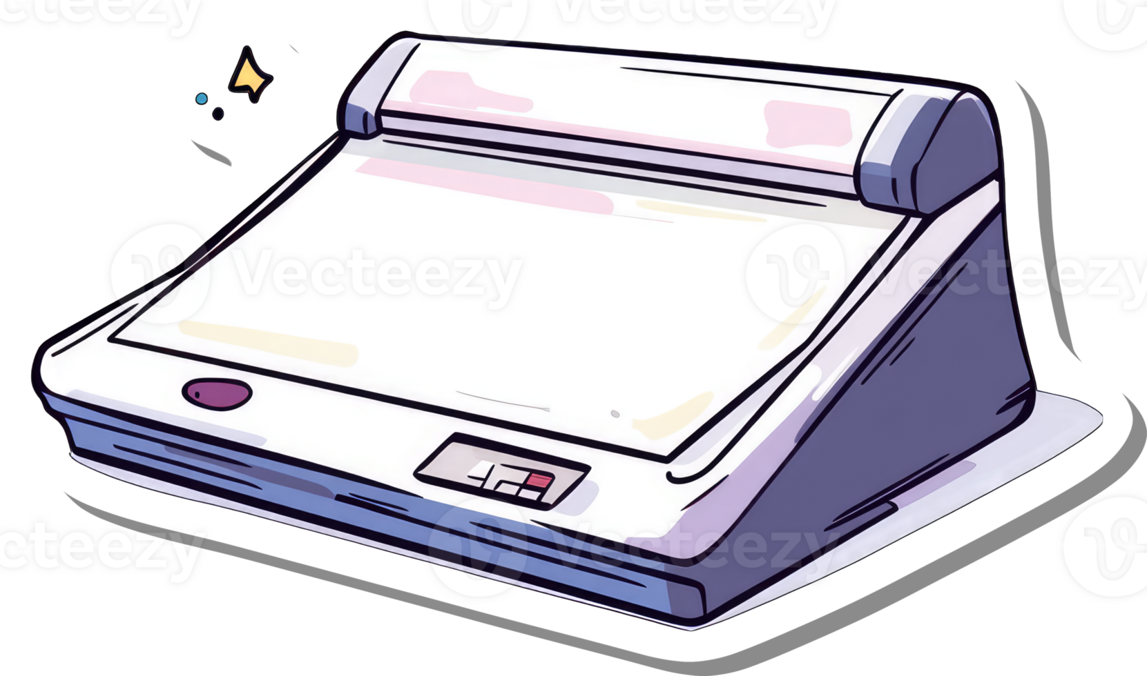 A Digital White Laminator Machine Device png