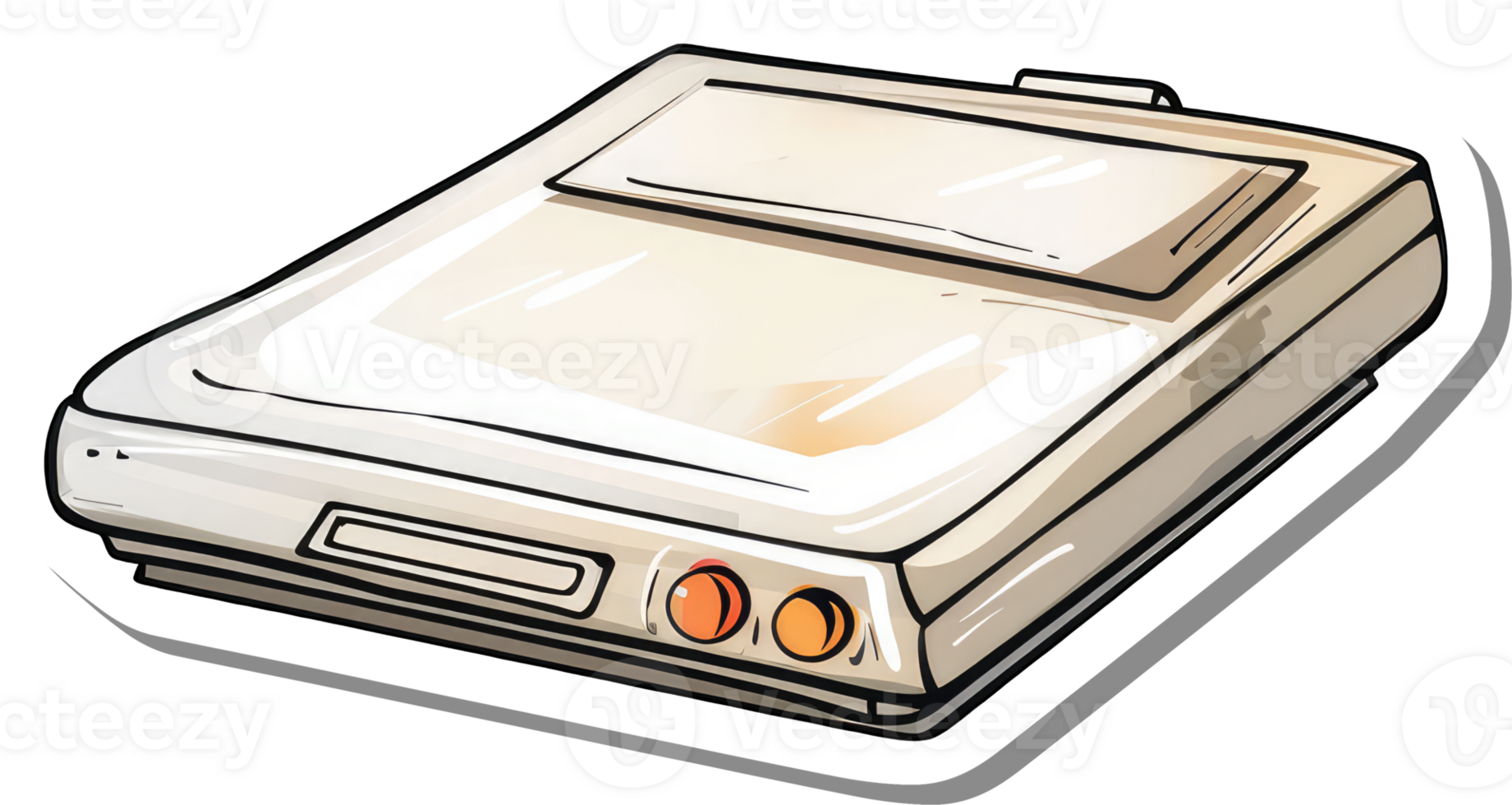 Retro Gaming Console Cartridge Player Device png