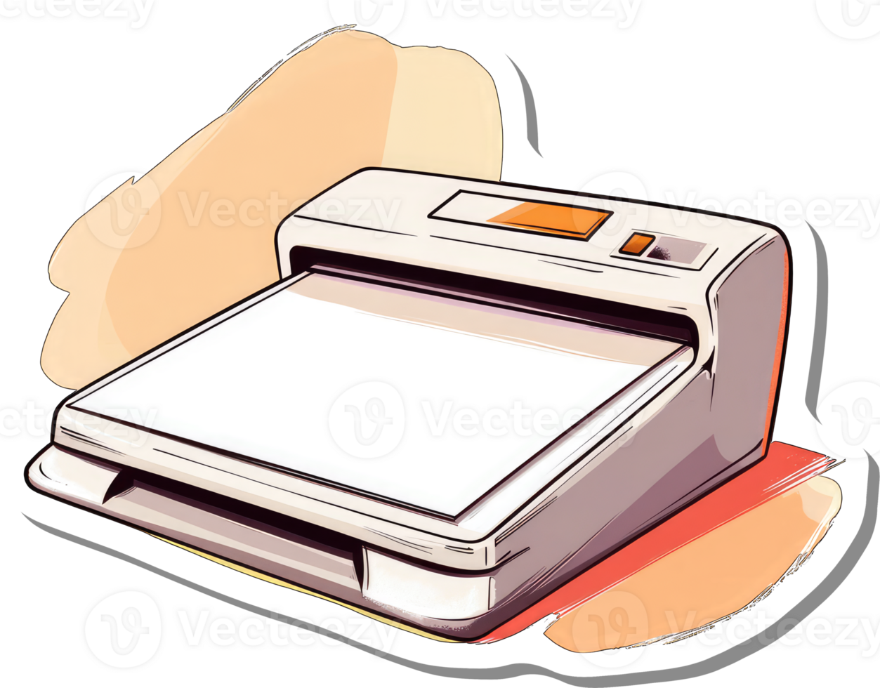 Retro Scanner Ready For Document Digitization png
