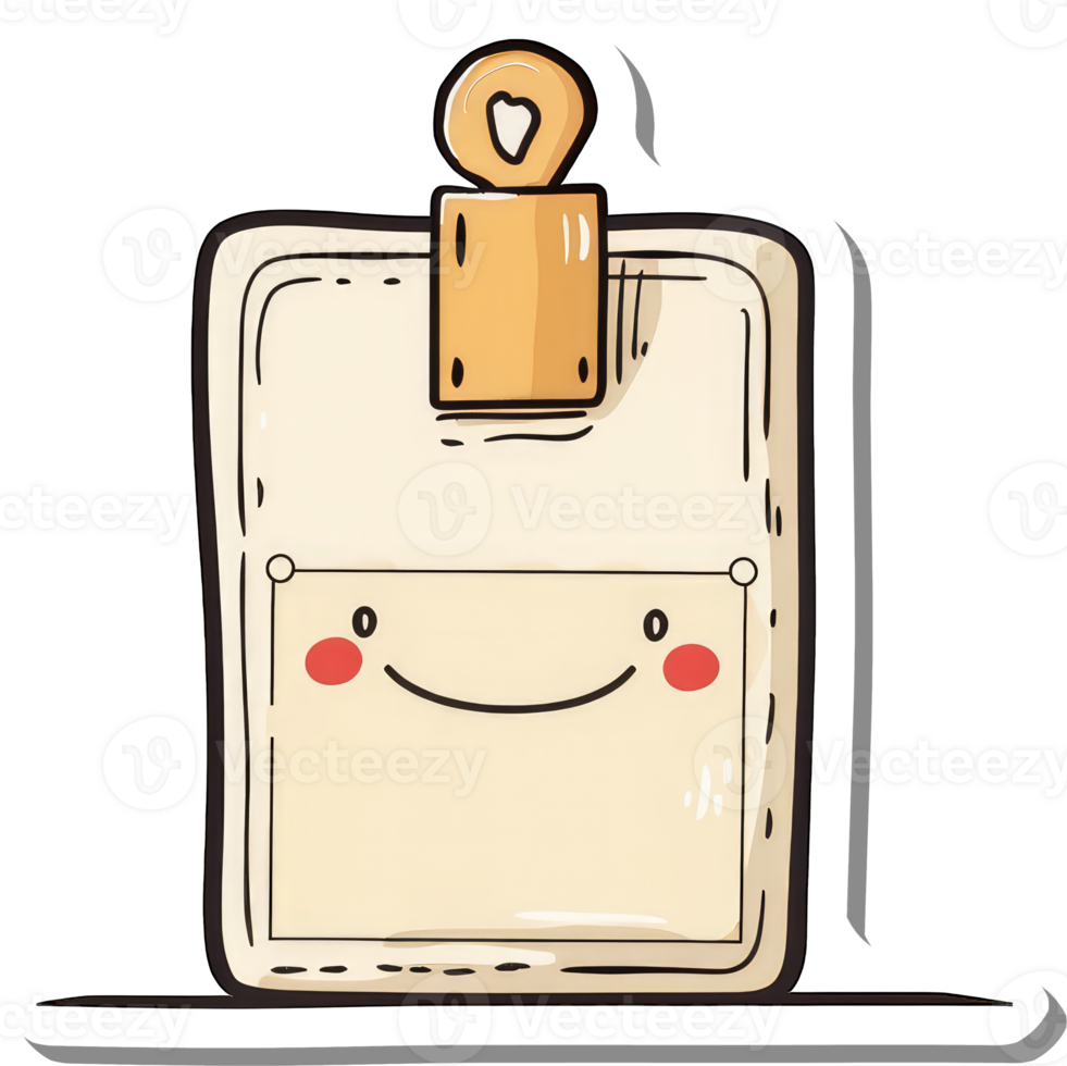 Happy Clipboard Cartoon Character Illustration png