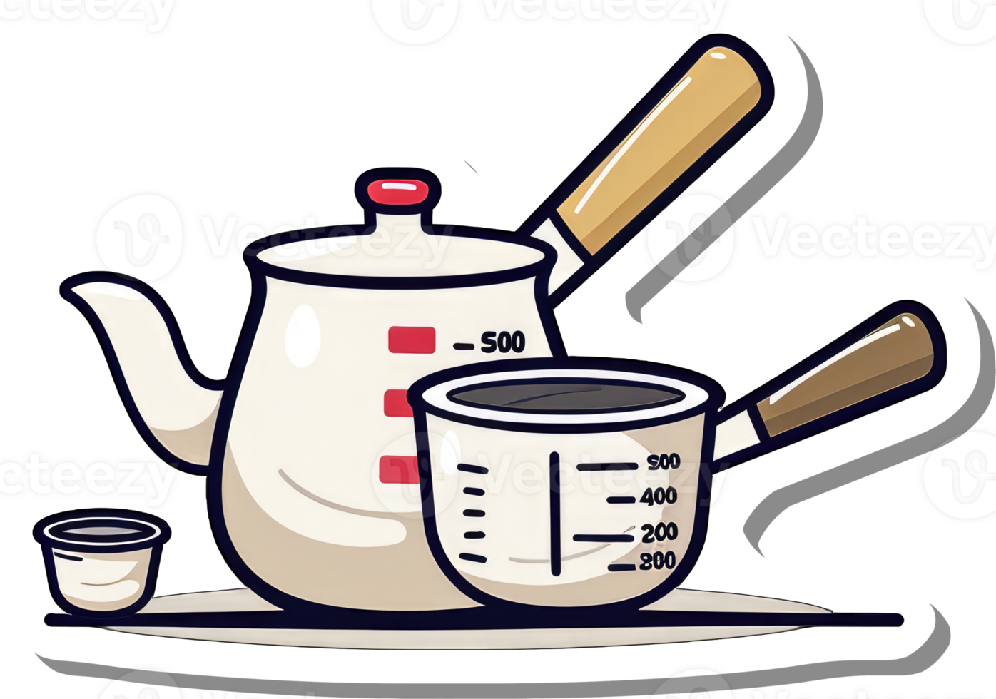 A Cartoon Illustration Of Coffee Brewing Equipment png
