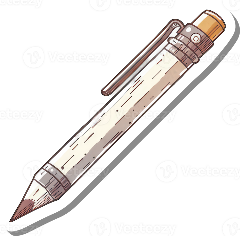 A Detailed Illustration Of A Mechanical Pencil png