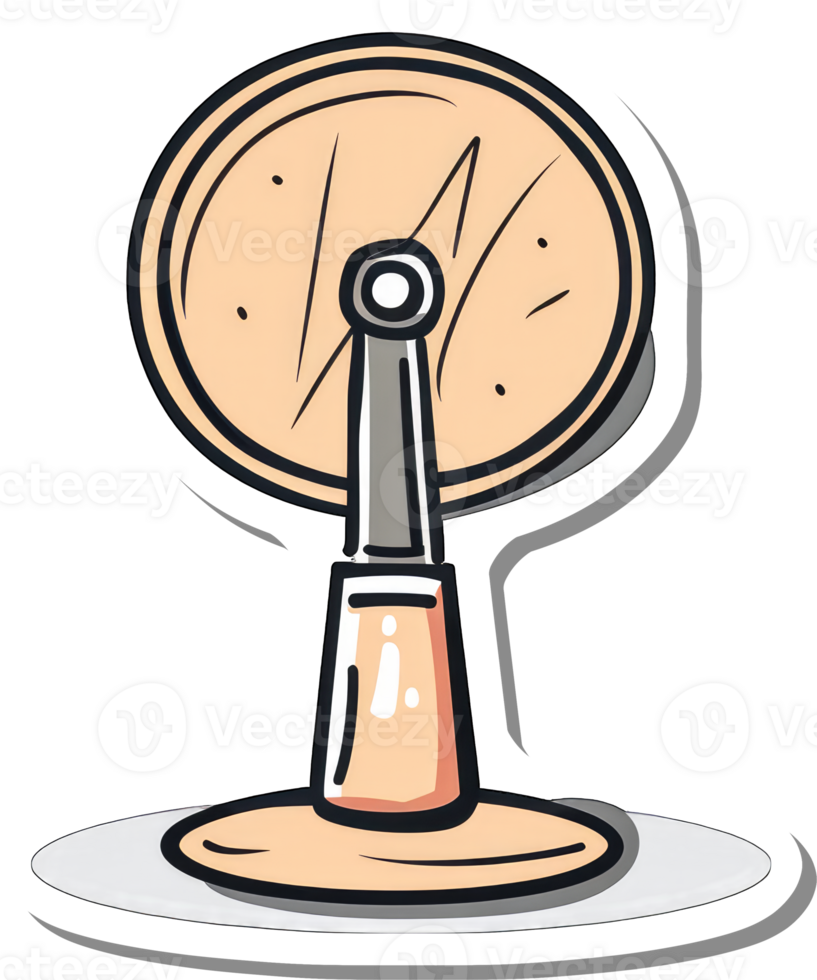A Simple Illustration Of A Classic Desk Fan png