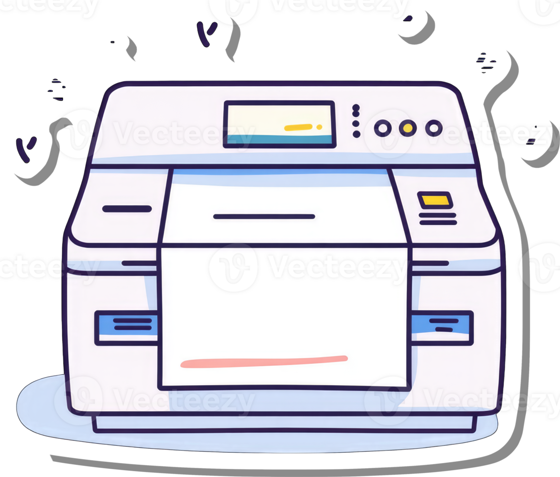 A Modern White All in One Printer Device png