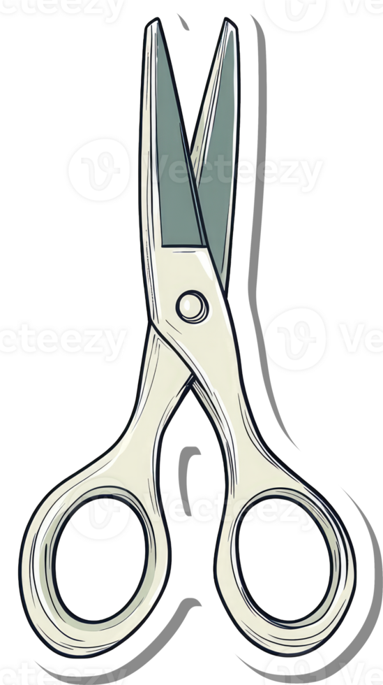 A Pair Of Simple Metal Scissors Design png