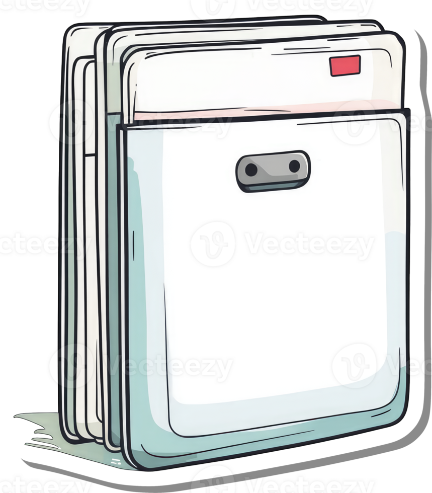 Stacked Documents Inside A Clear Pocket Folder png