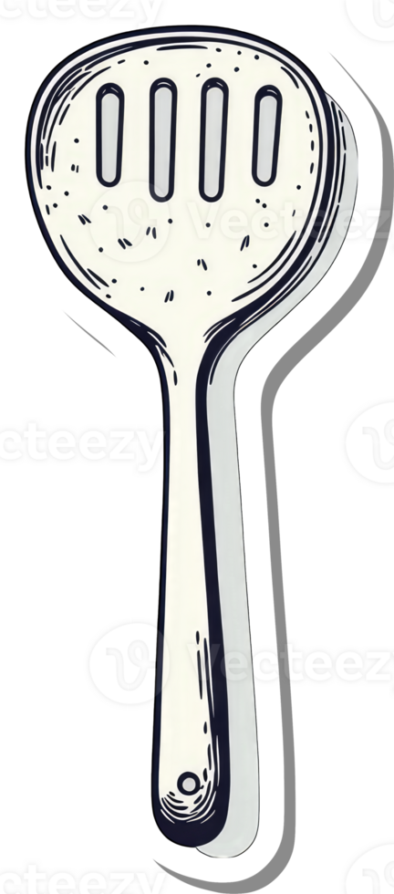 A Hand Drawn Illustration Of A Kitchen Spatula png