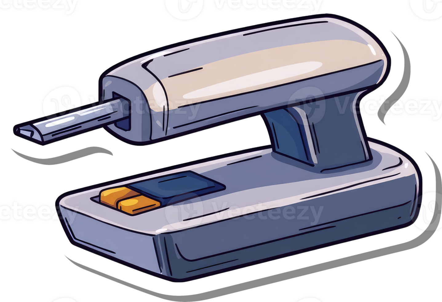 A Cartoon Illustration Of A Cordless Electric Drill png