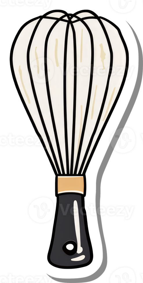 A whisk with cream shows baking preparation png