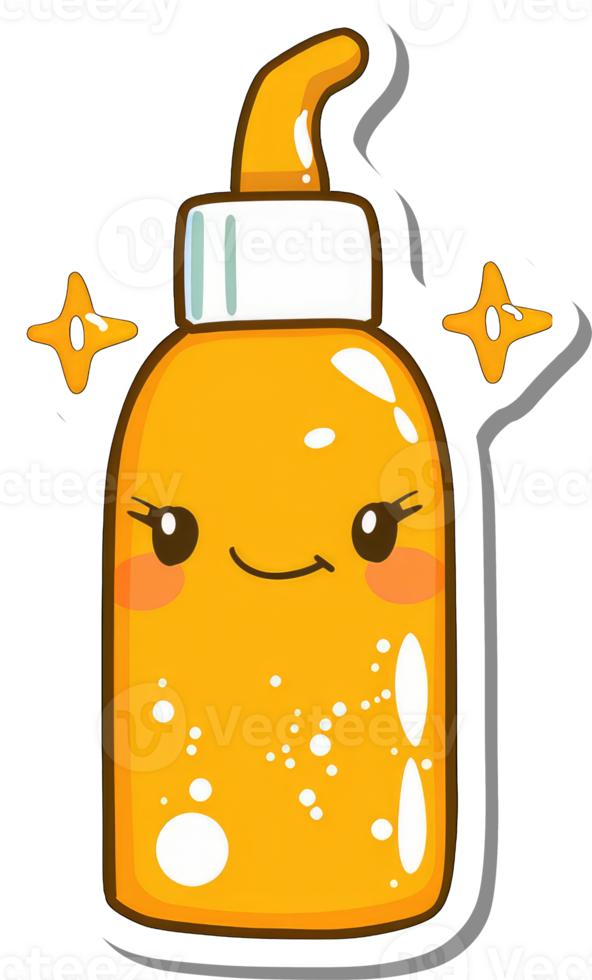 Adorable Cartoon Mustard Bottle Character Design png