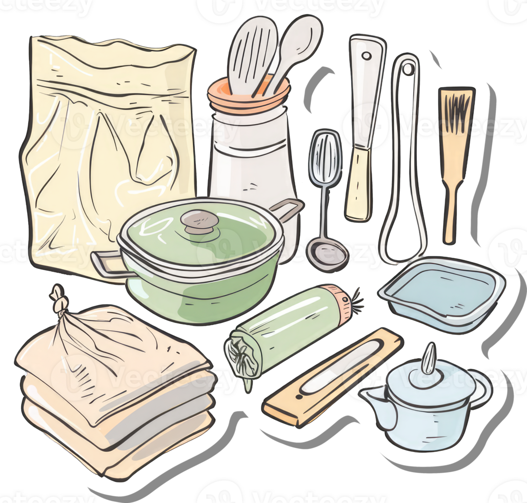 Kitchen Utensils and Baking Supplies Collection png
