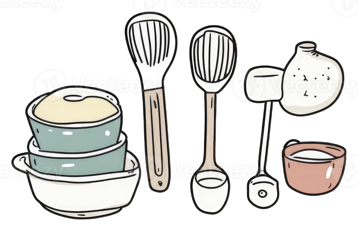 Baking Utensils and Ingredients for Delicious Treats png