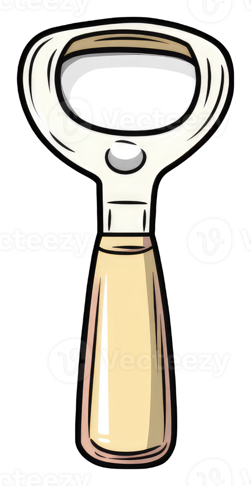 A Vintage Style Bottle Opener Illustration png