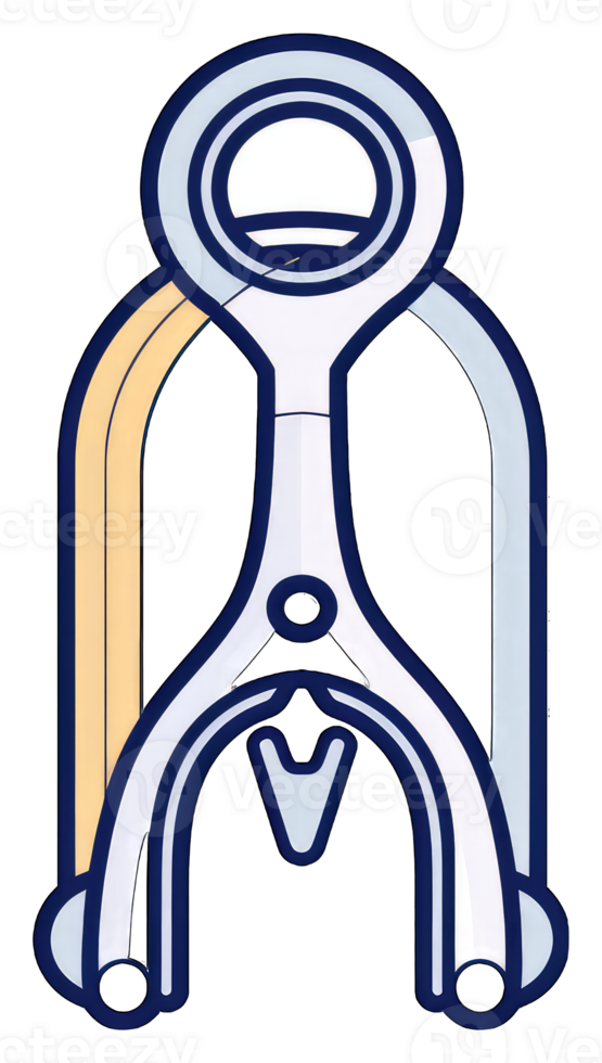 Abstract design of a stylized futuristic object png
