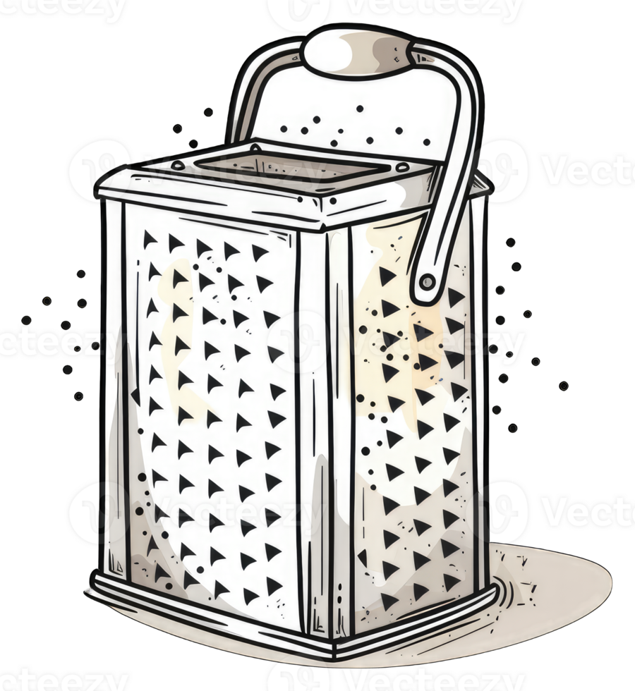 A Box Grater With A Handle For Cooking png