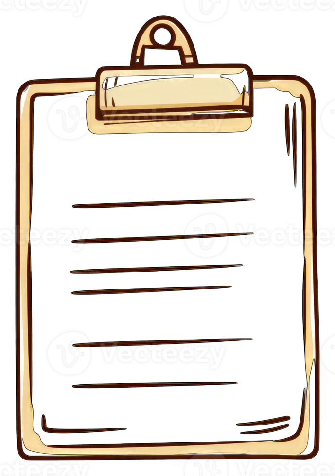 A blank clipboard with lines ready for notes or a to do list png