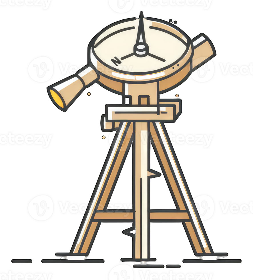A Triangular Tripod Compass for Navigation png