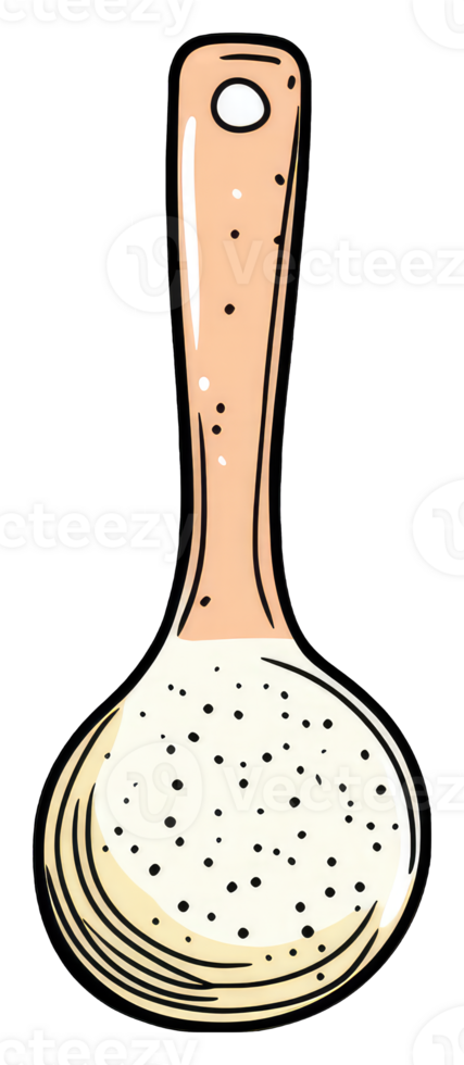 A Cartoon Illustration Of A Kitchen Ladle png